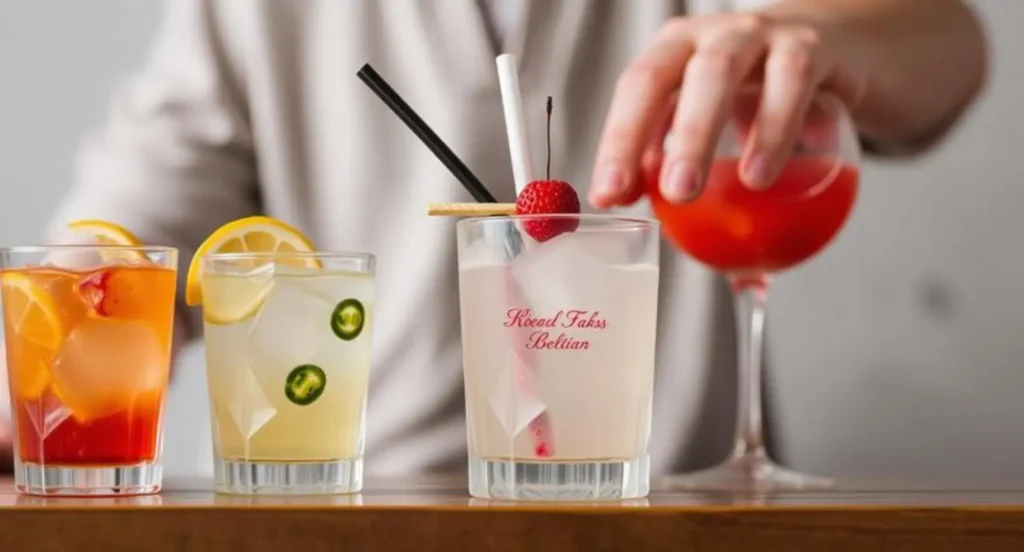 caption on drinks