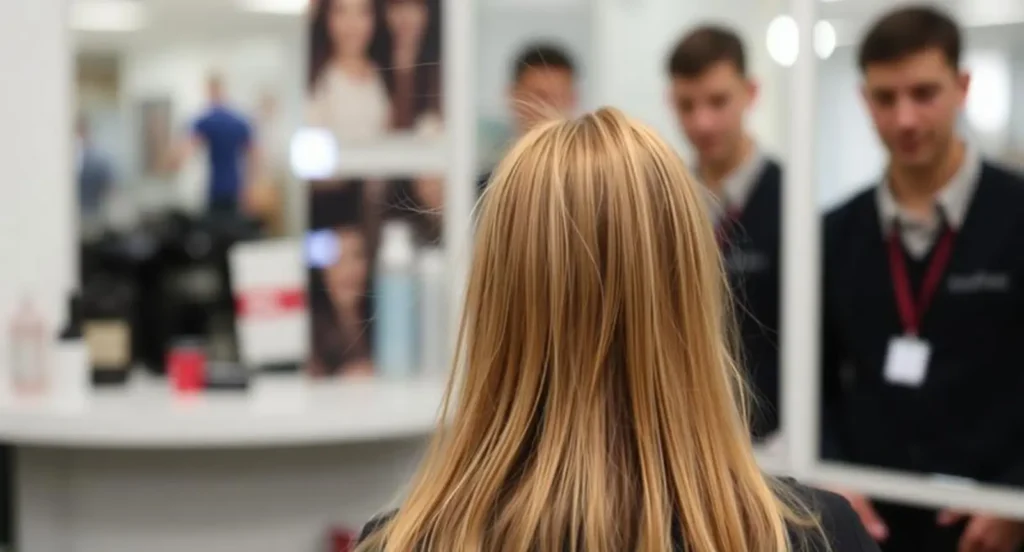 caption on hair