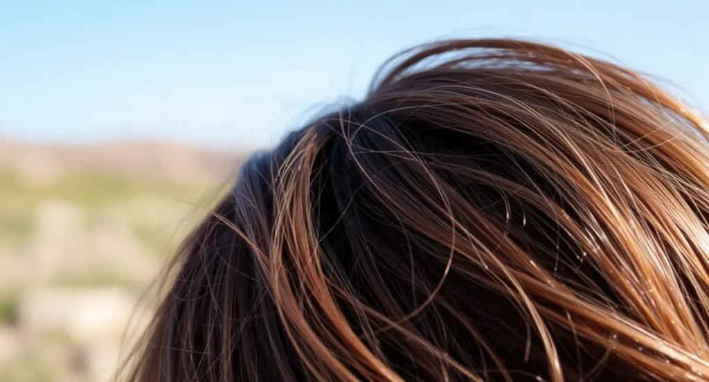 caption on hair