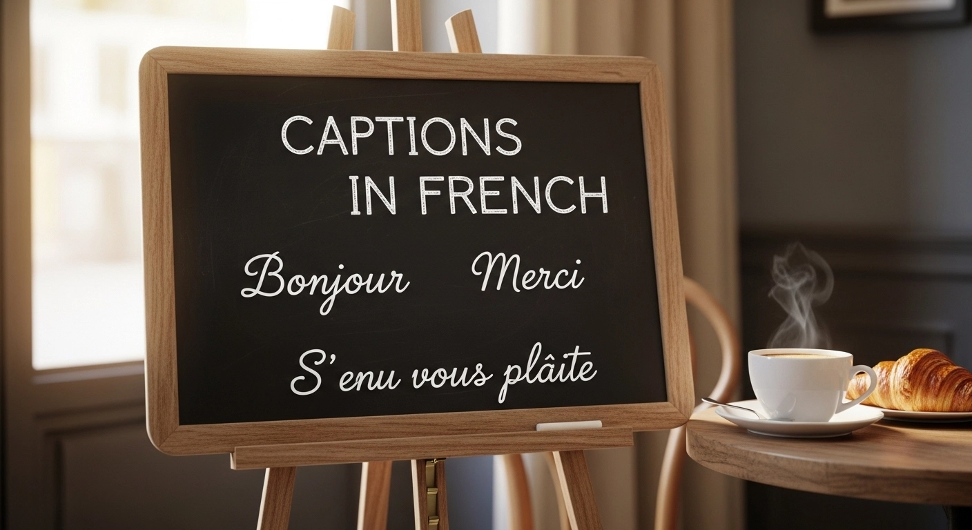 captions in french