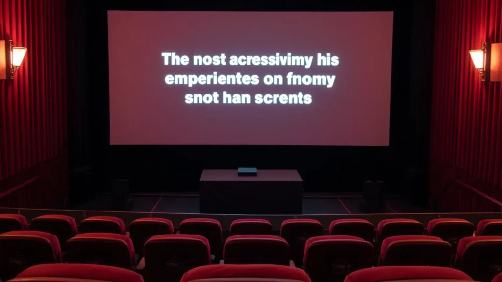 closed caption device movie theater