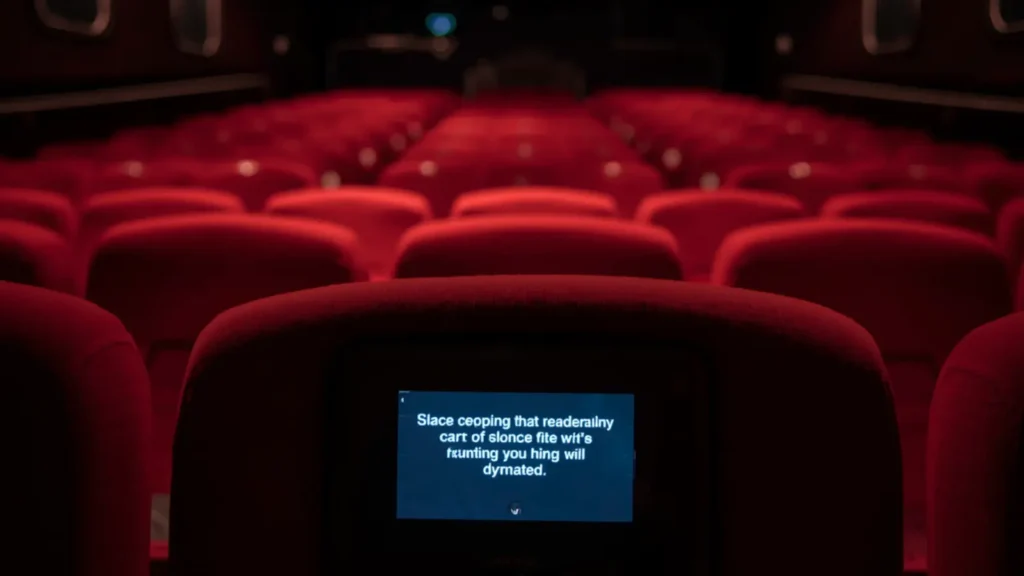 closed caption device movie theater