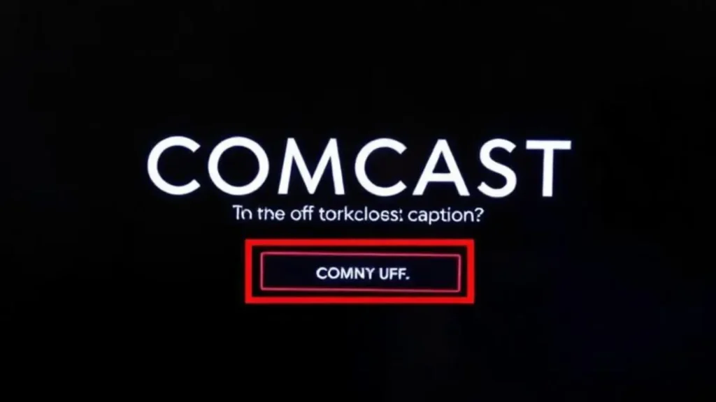 comcast turn off closed caption