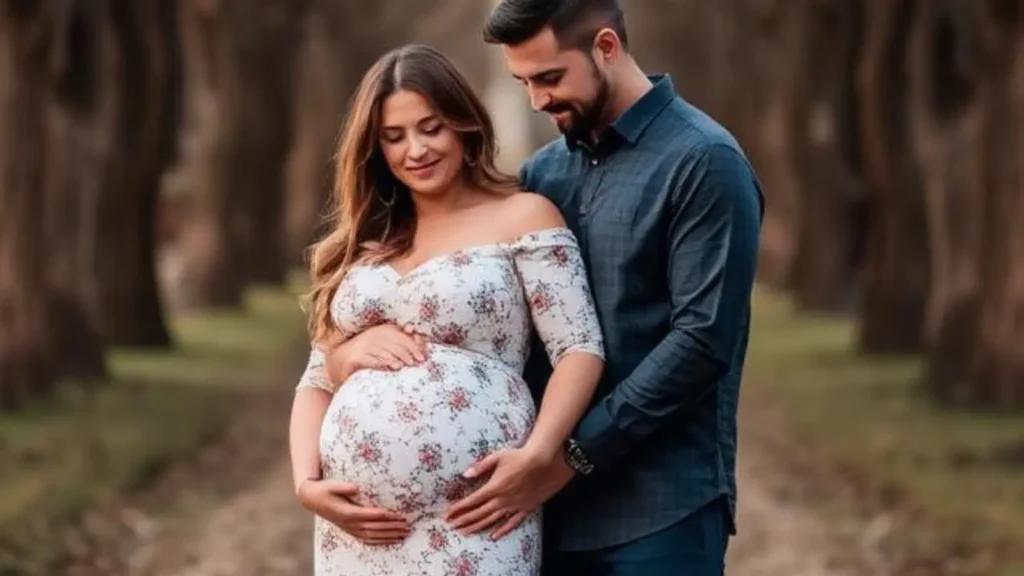 couple maternity photo captions