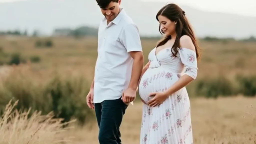 couple maternity photo captions
