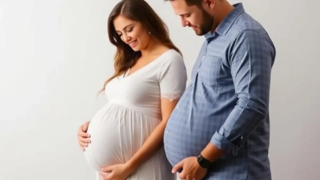 couple maternity photo captions