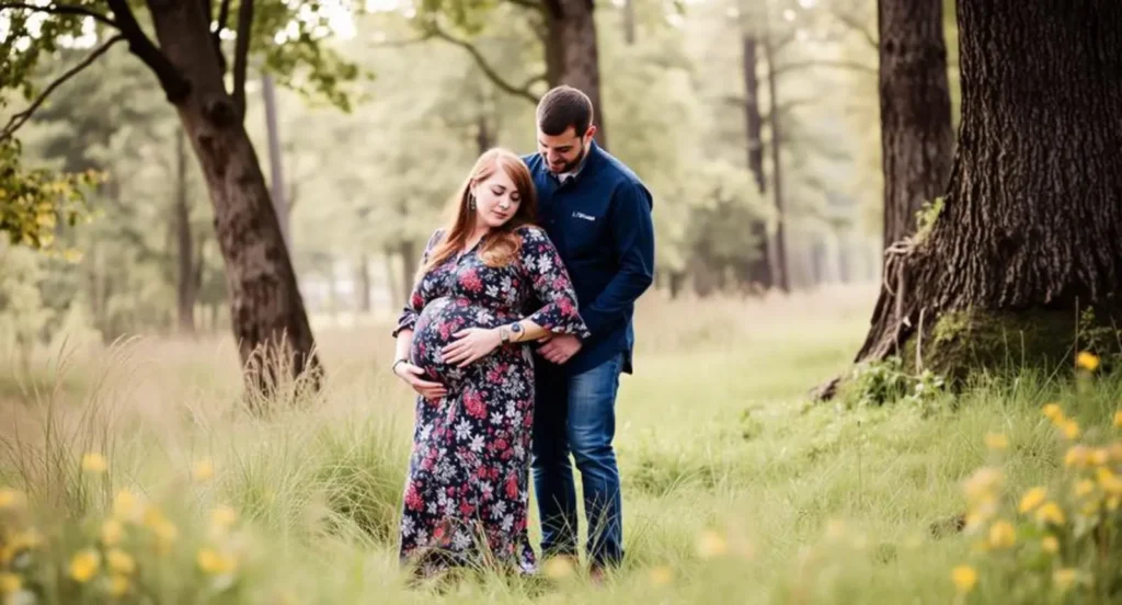 couple maternity photo captions