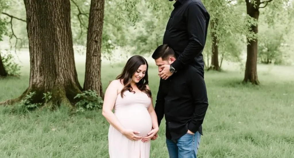 couple maternity photo captions