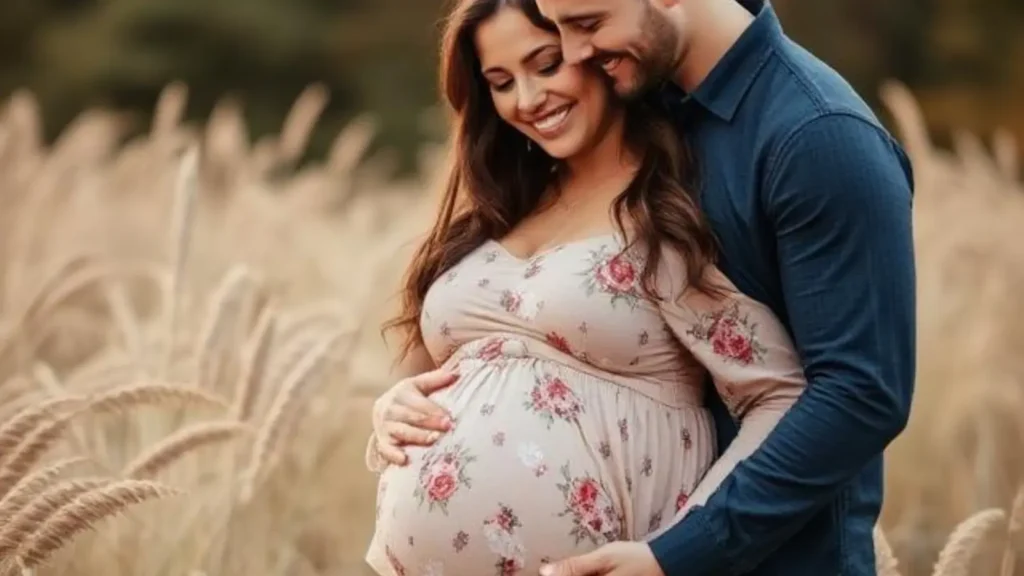 couple maternity photo captions