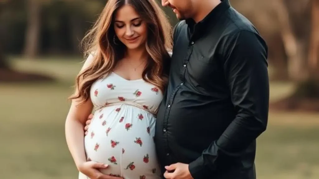 couple maternity photo captions