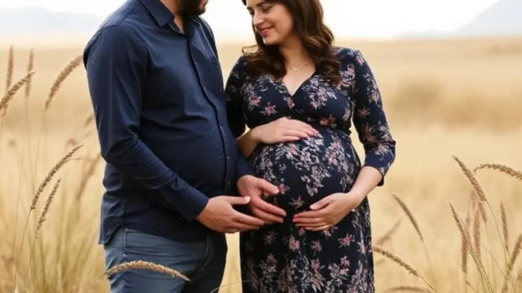 couple maternity photo captions