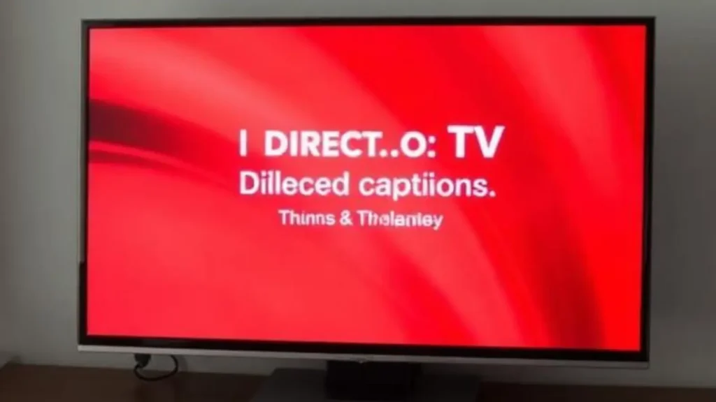 direct tv closed caption turn off