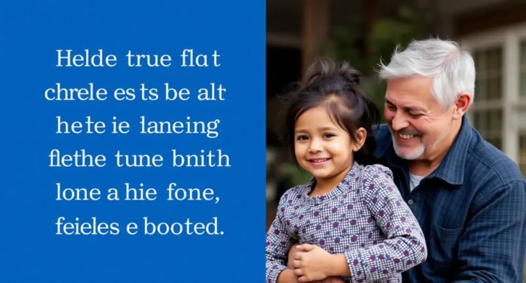 father and daughter caption
