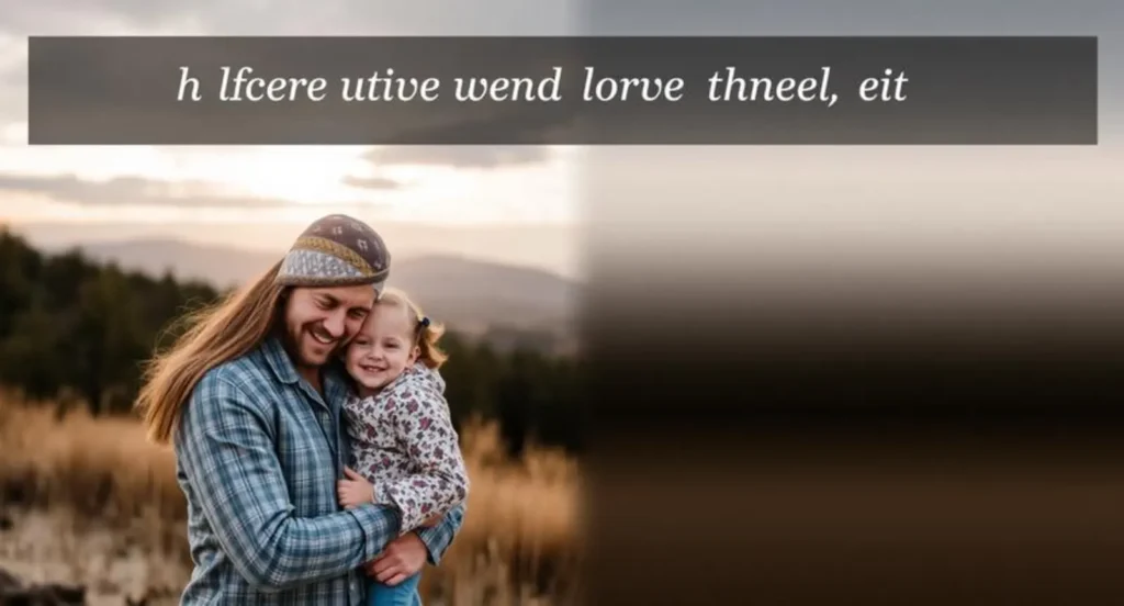 father and daughter caption