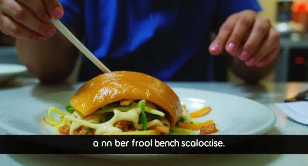 food snapchat captions