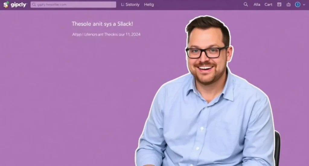 giphy slack caption