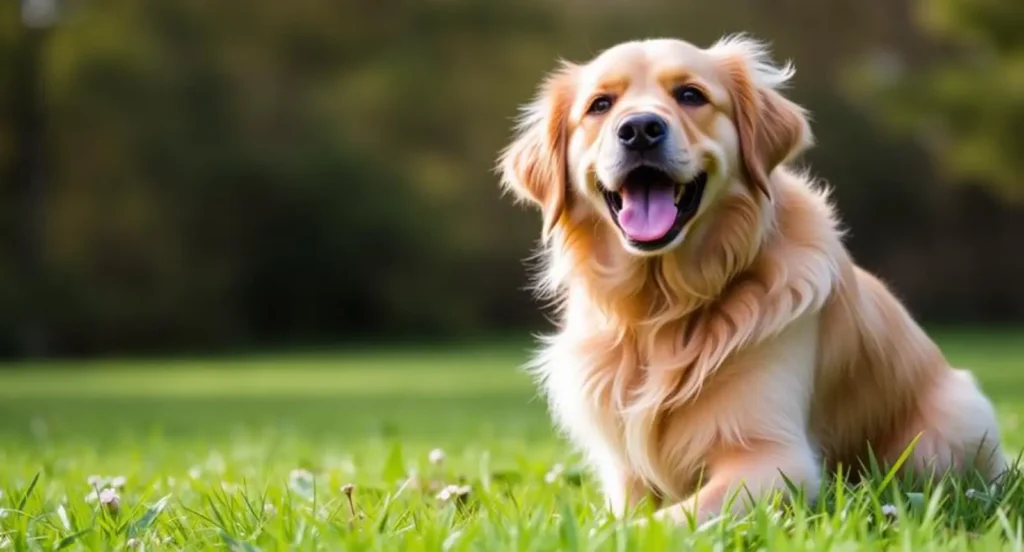 golden retriever captions